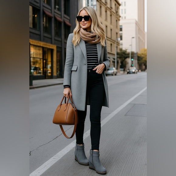 Dr. Scholl’s Jacinda Gray Wedge Ankle Booties Size 11 New With Box - Picture 2 of 13